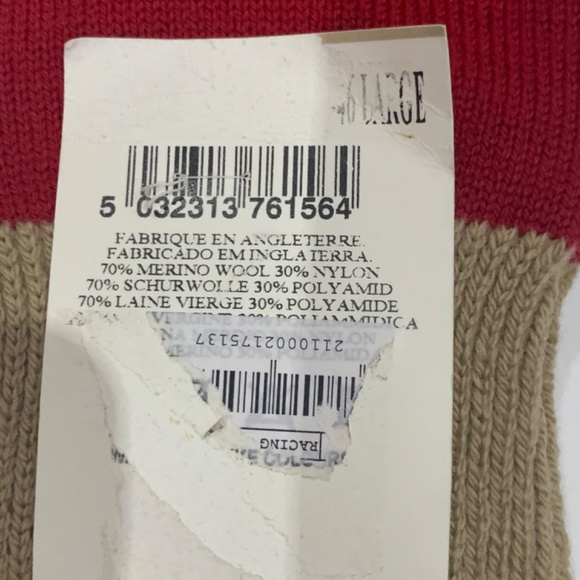 NWT Sz. L Burberry Men’s Monogrammed Wool Socks - Picture 8 of 8